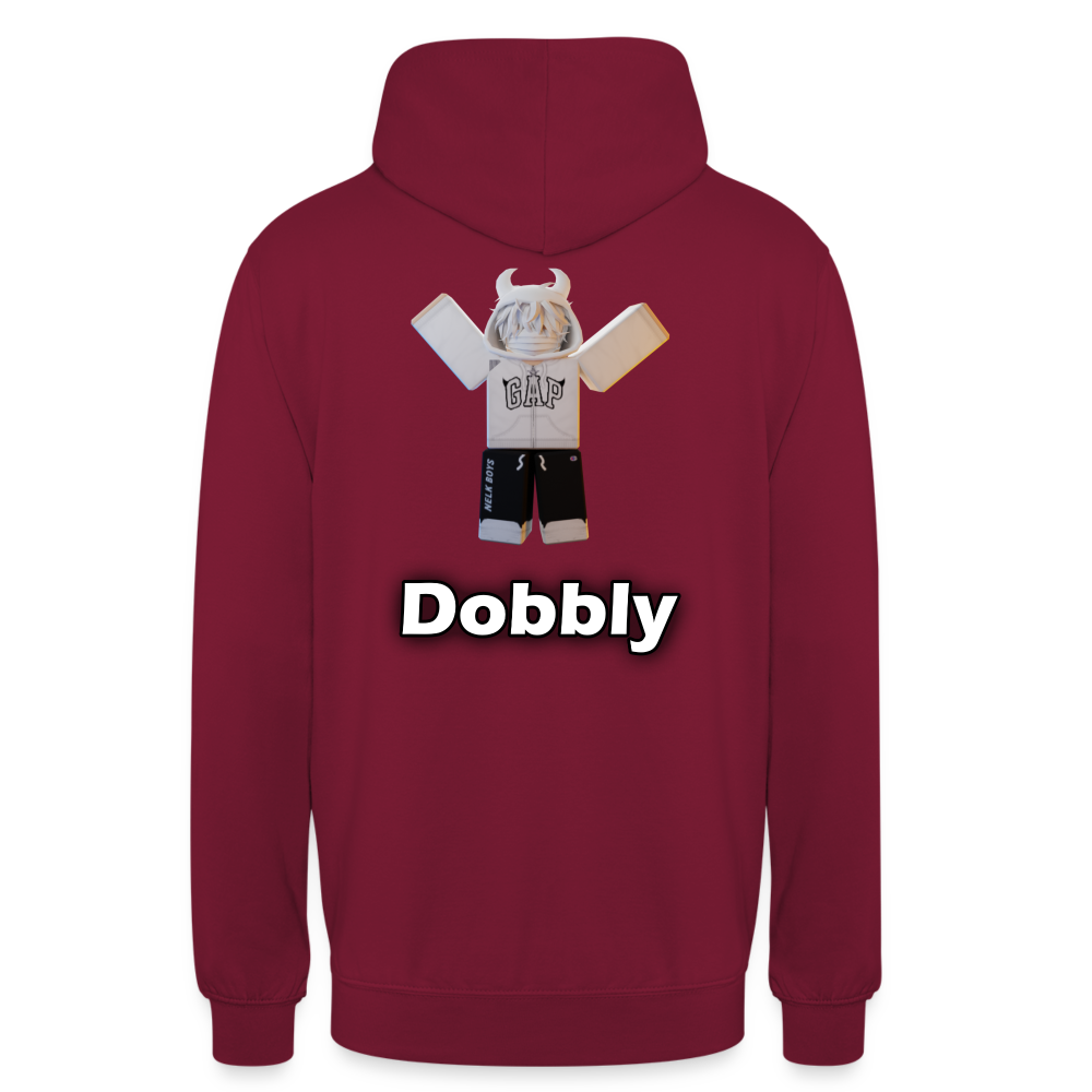 Hoodie "Wobbly Dobbly" - Bordeaux