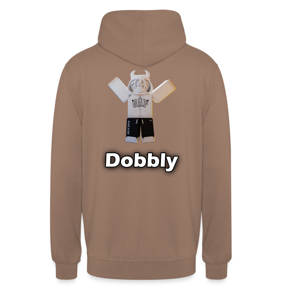 Hoodie "Wobbly Dobbly" - Mokka